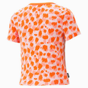 Playera para mujer DOWNTOWN Slim, Cayenne Pepper-AOP, extralarge