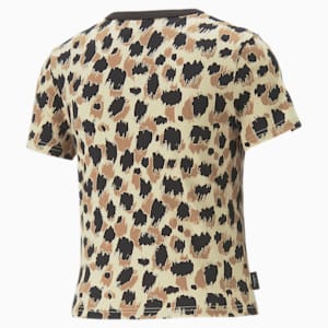 DOWNTOWN Slim Tee Women, Granola-AOP