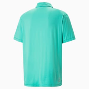 メンズ ゴルフ PUMA x PTC ポロシャツ, AQUA GREEN