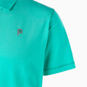 メンズ ゴルフ PUMA x PTC ポロシャツ, AQUA GREEN
