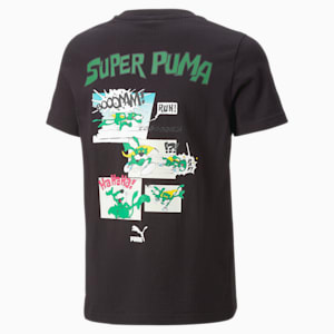 キッズ ボーイズ CLASSICS SUPER PUMA 半袖 Tシャツ 104-164cm, PUMA Black