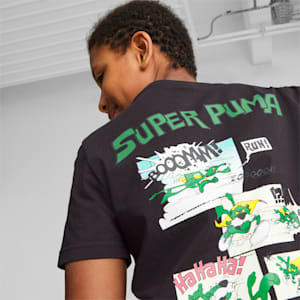 キッズ ボーイズ CLASSICS SUPER PUMA 半袖 Tシャツ 104-164cm, PUMA Black