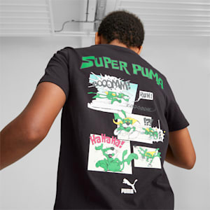 キッズ ボーイズ CLASSICS SUPER PUMA 半袖 Tシャツ 104-164cm, PUMA Black