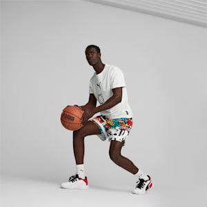 メンズ バスケットボール GRAFFITI ショーツ, PUMA Black-Multi Print