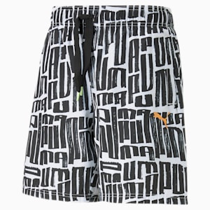 Inverse Men's Basketball Shorts, PUMA Black-AOP, extralarge-IND