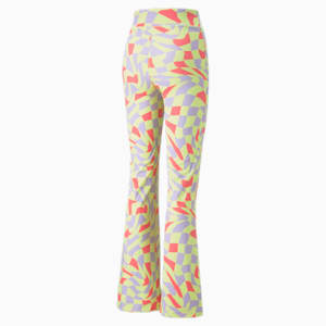 PUMA x THE RAGGED PRIEST Flared Pants Women, Lily Pad-AOP