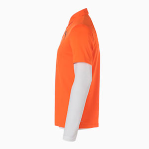 メンズ ゴルフ インナー付 ポロシャツ, Vibrant Orange-Bright White