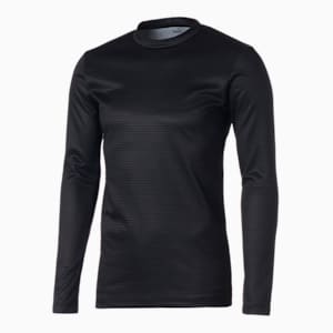 メンズ ゴルフ インナー付 モックネック シャツ, PUMA Black-PUMA Black