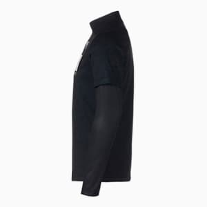 メンズ ゴルフ インナー付 モックネック シャツ, PUMA Black-PUMA Black
