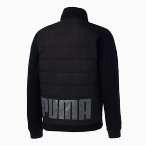メンズ ゴルフ パディング ウーブン ニット ミックス フルジップ ジャケット, Puma Black