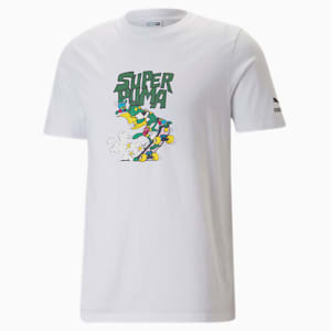 メンズ CLASSICS グラフィック 半袖 Tシャツ, PUMA White