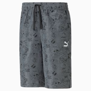 Classics Super Men's Regular Fit Shorts, PUMA Black-AOP, extralarge-IND