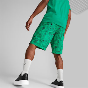 Classics Super PUMA Men's Shorts, Grassy Green-AOP