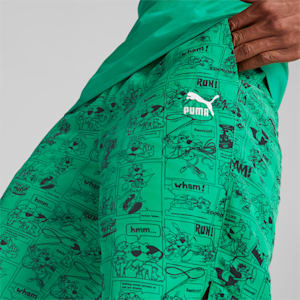 Classics Super Men's Regular Fit Shorts, Grassy Green-AOP, extralarge-IND
