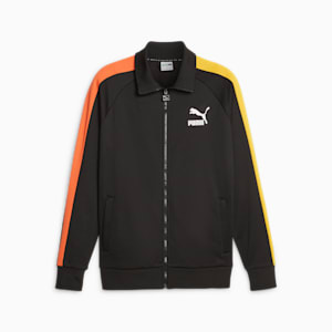 Chamarra deportiva para hombre T7 ICONIC, PUMA Black-Hot Heat, extralarge