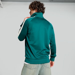 T7 Iconic Men's Regular Fit Track Jacket, Cold Green, extralarge-IND