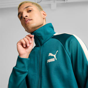 T7 ICONIC Men's Track Jacket, Cold Green, extralarge