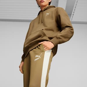 Iconic T7 Men's Track Pants, Chocolate Chip-Alpine Snow, extralarge
