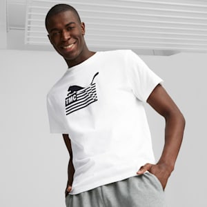 Camiseta estampada PUMA x TMC Everyday Hussle para hombre, PUMA White, extralarge
