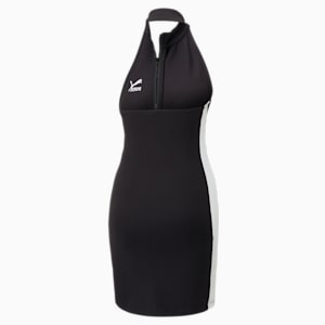 T7 Half-Zip Mock Neck Dress Women, PUMA Black