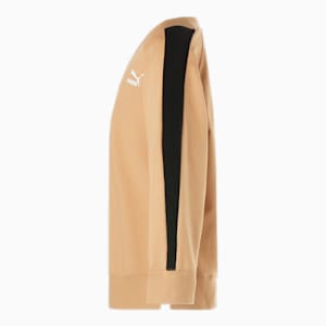 ウィメンズ T7 トレンド 7ETTER Vネック スウェットシャツ, Dusty Tan, extralarge-JPN
