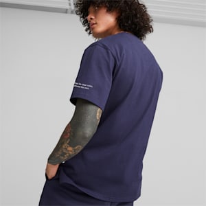 MMQ Graphic Men's Relaxed Fit T-Shirt, PUMA Navy, extralarge-IND