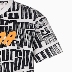 メンズ バスケットボール HOOPS プリント 半袖 Tシャツ, PUMA White, extralarge-JPN