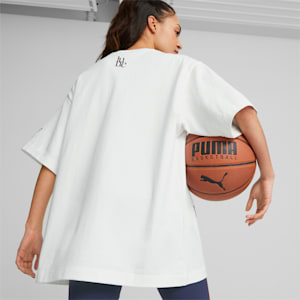 ウィメンズ バスケットボール PUMA x JUNE AMBROSE キーピングスコア BDB 半袖 Tシャツ, Puma White