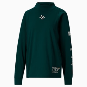 STEWIE x REINTRODUCE Long Sleeve Tee, Varsity Green