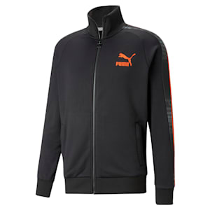 メンズ T7 スポーツ トラックジャケット, PUMA Black-Warm Earth