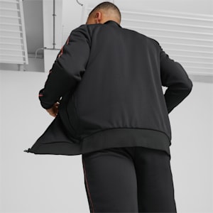 メンズ T7 スポーツ トラックジャケット, PUMA Black-Warm Earth