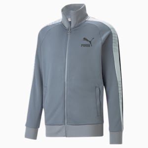 T7 Sport Men's Regular Fit Track Jacket, Gray Tile, extralarge-IND