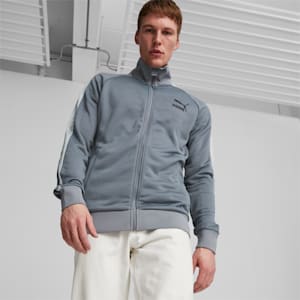 T7 Sport Track Jacket Men, Gray Tile