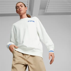メンズ PUMA TEAM クルーネック スウェット, PUMA White