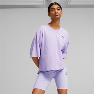 DARE TO Women's Oversized T-Shirt, Vivid Violet, extralarge-IND