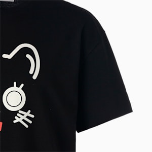 ユニセックス NEKO SAN フェイス 半袖 Tシャツ, Puma Black, extralarge-JPN