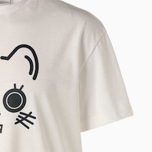 ユニセックス NEKO SAN フェイス 半袖 Tシャツ, Puma White, extralarge-JPN