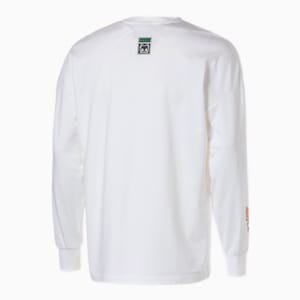 メンズ サンカクレモン 長袖 Tシャツ, Puma White