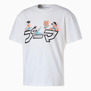 メンズ サンカクレモン 半袖 Tシャツ, Puma White