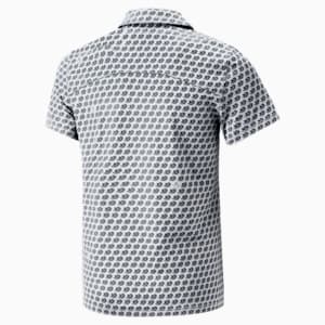Mattr Love/H8 Golf Polo Shirt Youth, Bright White-Navy Blazer, extralarge-GBR