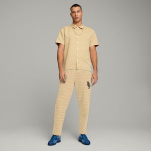 PUMA x DAPPER DAN Men's Short Sleeve Shirt, Ginger Root, extralarge