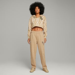 ウィメンズ PUMA x DAPPER DAN クロップド フーディー, Ginger Root, extralarge-JPN