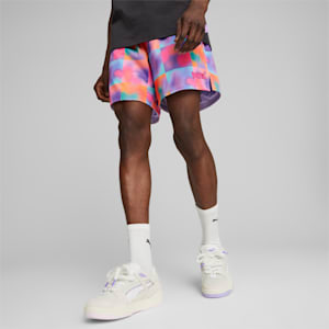 PUMA x 8ENJAMIN Printed Shorts Men, Electric Peppermint