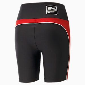 Shorts de ciclismo PUMA x Scuderia Ferrari x June Ambrose Motorsport para mujer, Rosso Corsa