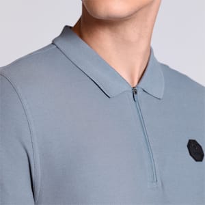 PUMA x one8 Jacquard Men's Slim Fit Polo, Gray Tile, extralarge-IND