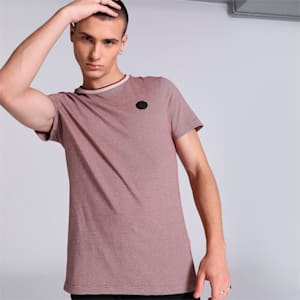 One8 Virat Kohli Jacquard Men's T-Shirt, Wood Violet