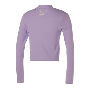 ウィメンズ CLASSICS ジョイ グラフィック 長袖 Tシャツ, Vivid Violet