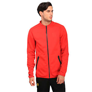 Ferrari Lifestyle Men's T7 Track Jacket, Rosso Corsa
