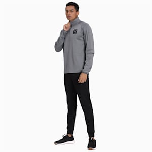 Tec Half Zip Men's Pullover, Medium Gray Heather