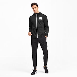 Tec Sports Full Zip Men’s Hoodie, Puma Black